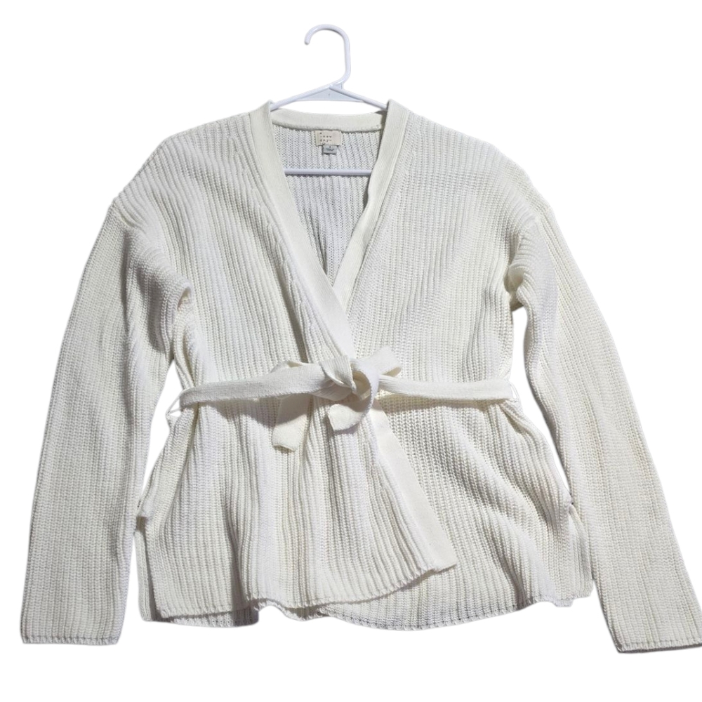 A New Day Women's Cream Sweater Cardigan